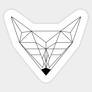 Geometric Fox Sticker